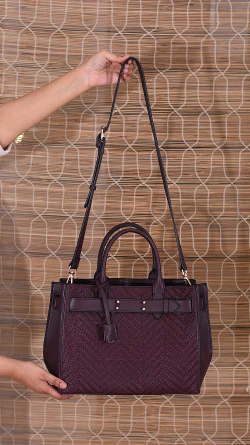 Woven Bordeaux Perry