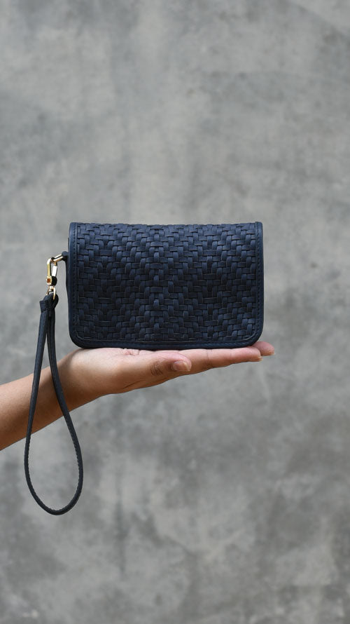 Woven Navy Little Michela