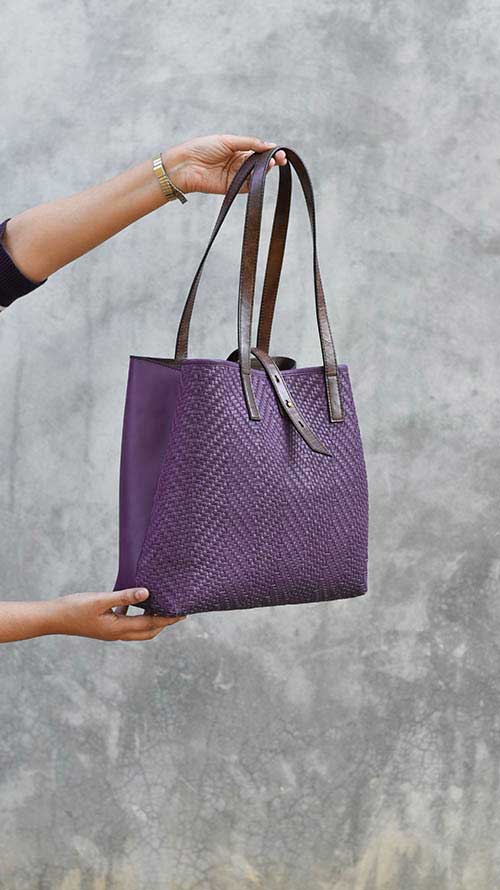 Woven Jamun Lazy Bailey