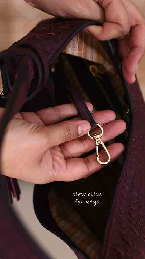 All Woven Twill Bordeaux Little Sunaina