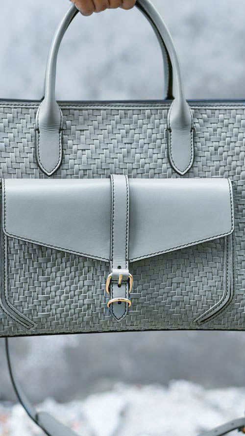 Woven Pewter Parker