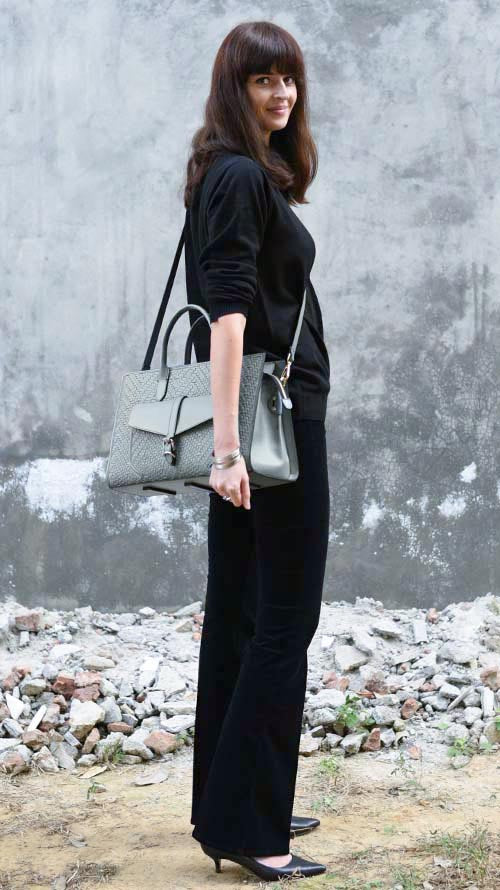 Woven Pewter Parker